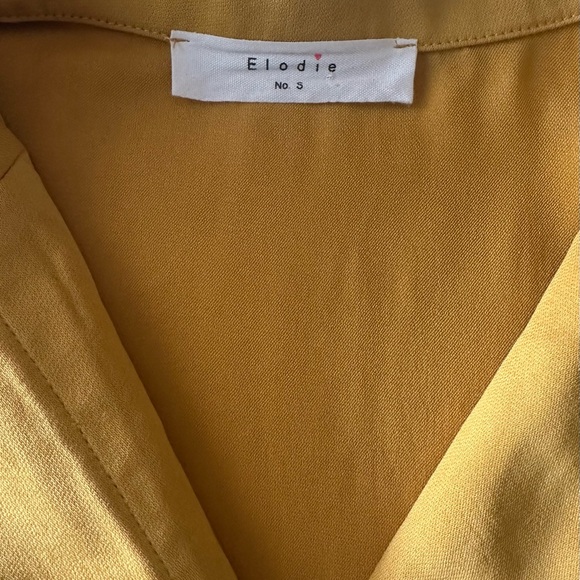 Elodie (Nordstrom) Mustard Blazer Blouse - Picture 3 of 4